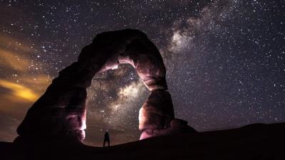 sky stars hd wallpaper