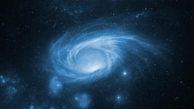space storm galaxy blue 4k 7j wallpaper