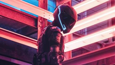 tech noir helmet scifi 4k n4 wallpaper
