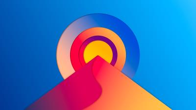 Abstract Sun Digital 8k wallpaper