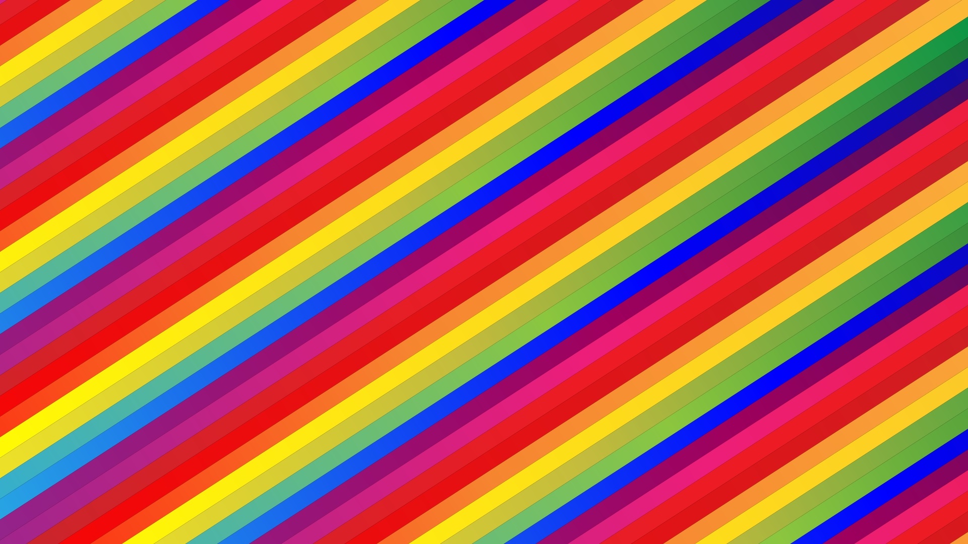 Diagonal Rainbow Stripes Wallpaper