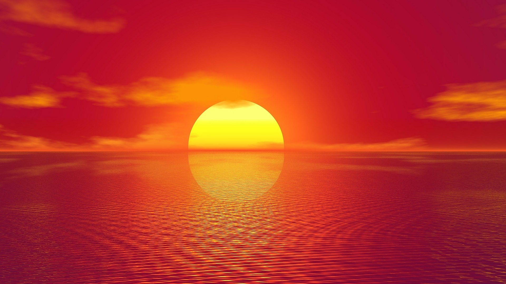 Sunset Digital Art Abstract Vector Wallpaper