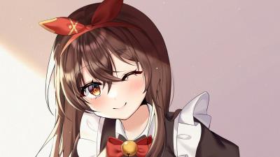 Amber Genshin Impact HD wallpaper