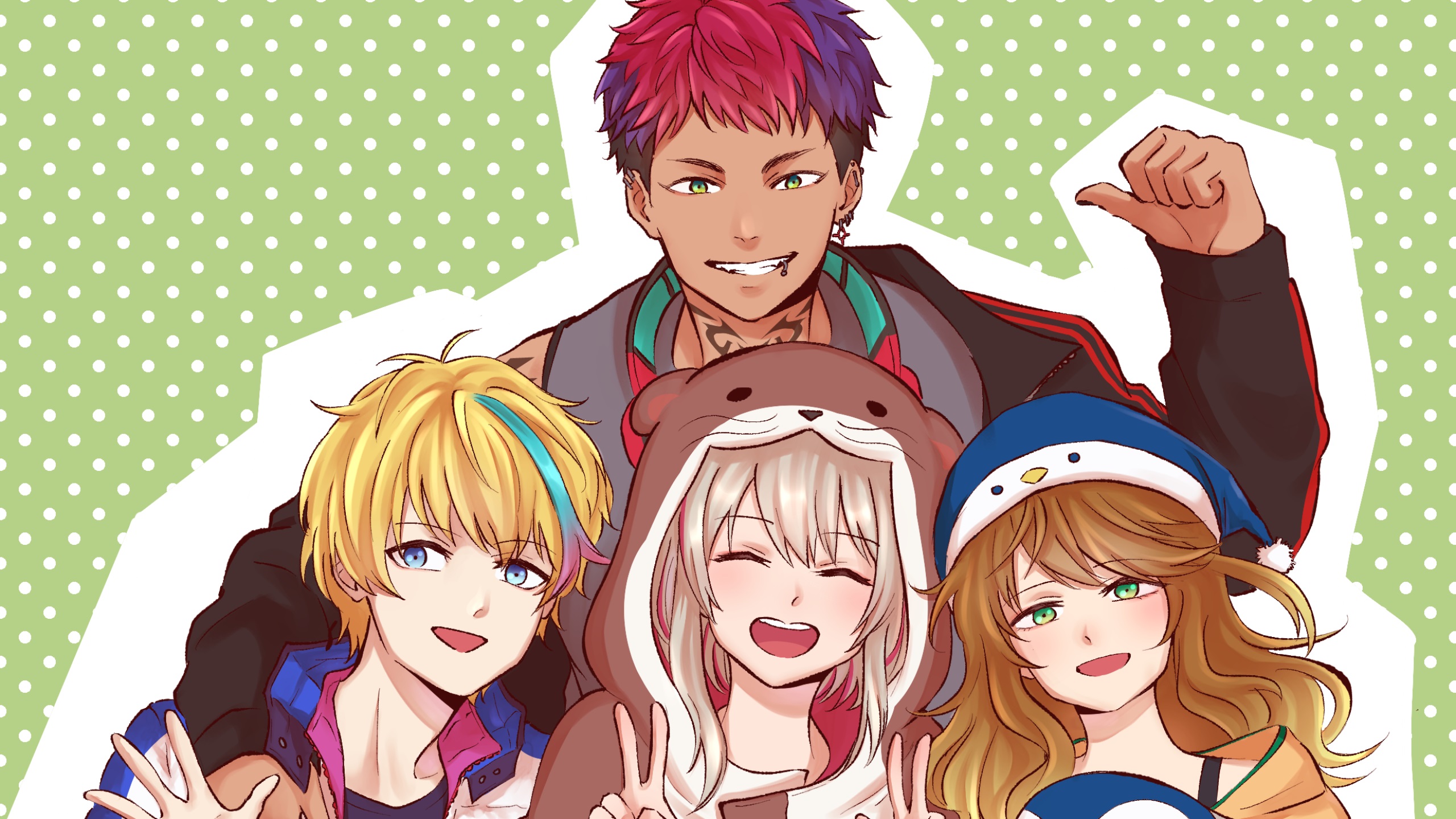 Amicia Michella Miyu Ottavia Rai Galilei Riksa Dhirendra Nijisanji Virtual Youtuber Wallpaper