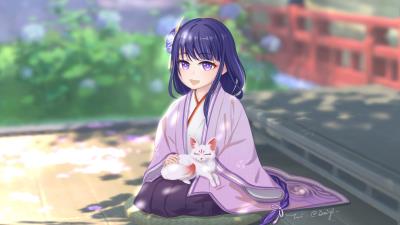 Baal Genshin Impact 2k HD wallpaper