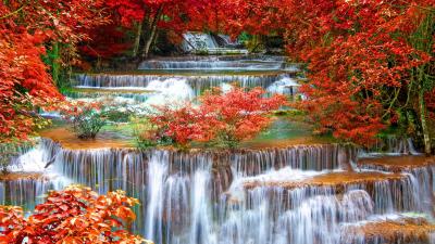 Cascading Waterfall wallpaper
