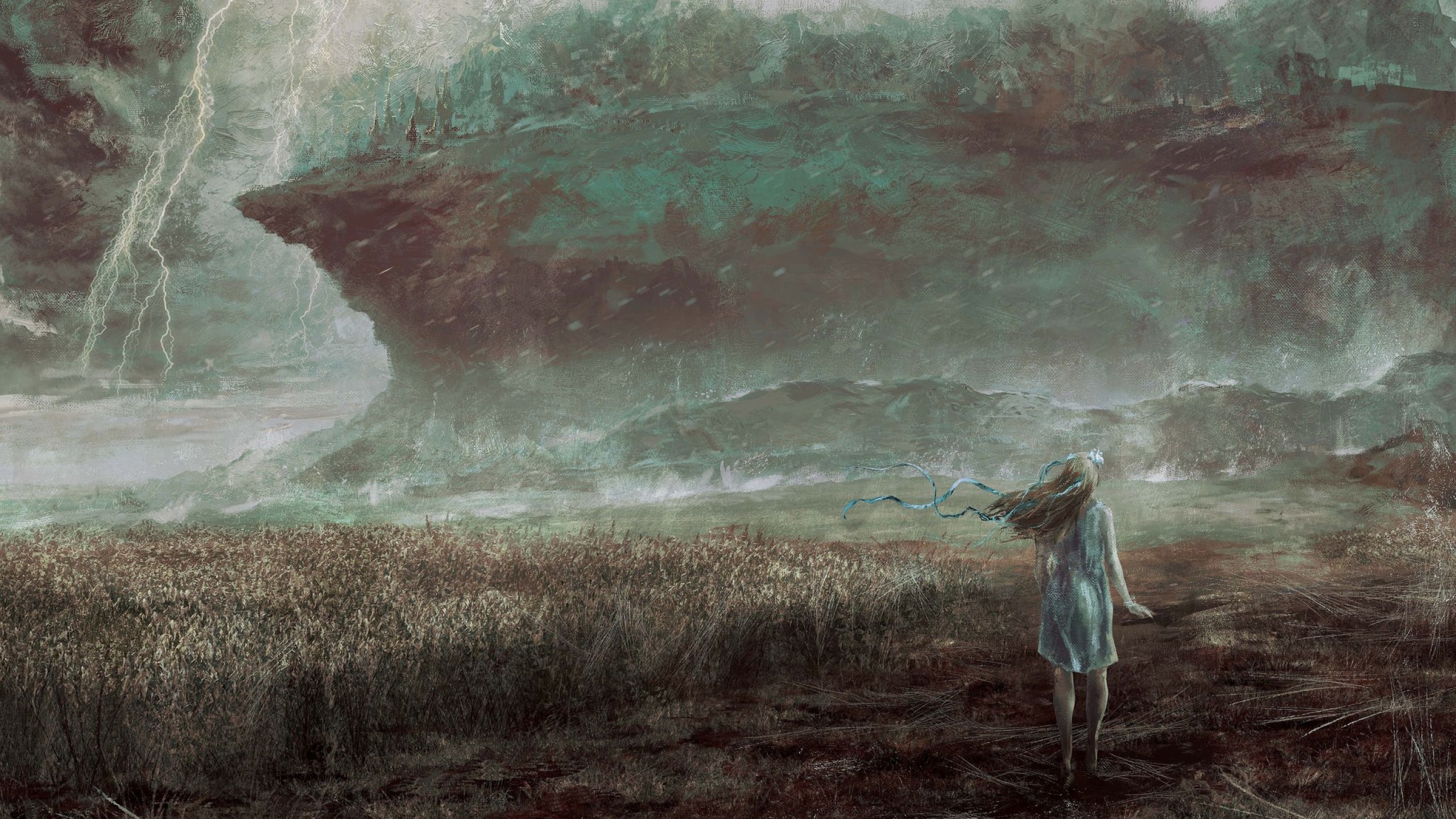 Dalila and Mount Morniar 2k Wallpaper