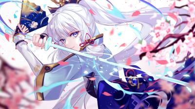 Genshin Impact Kamisato Ayaka 2k wallpaper