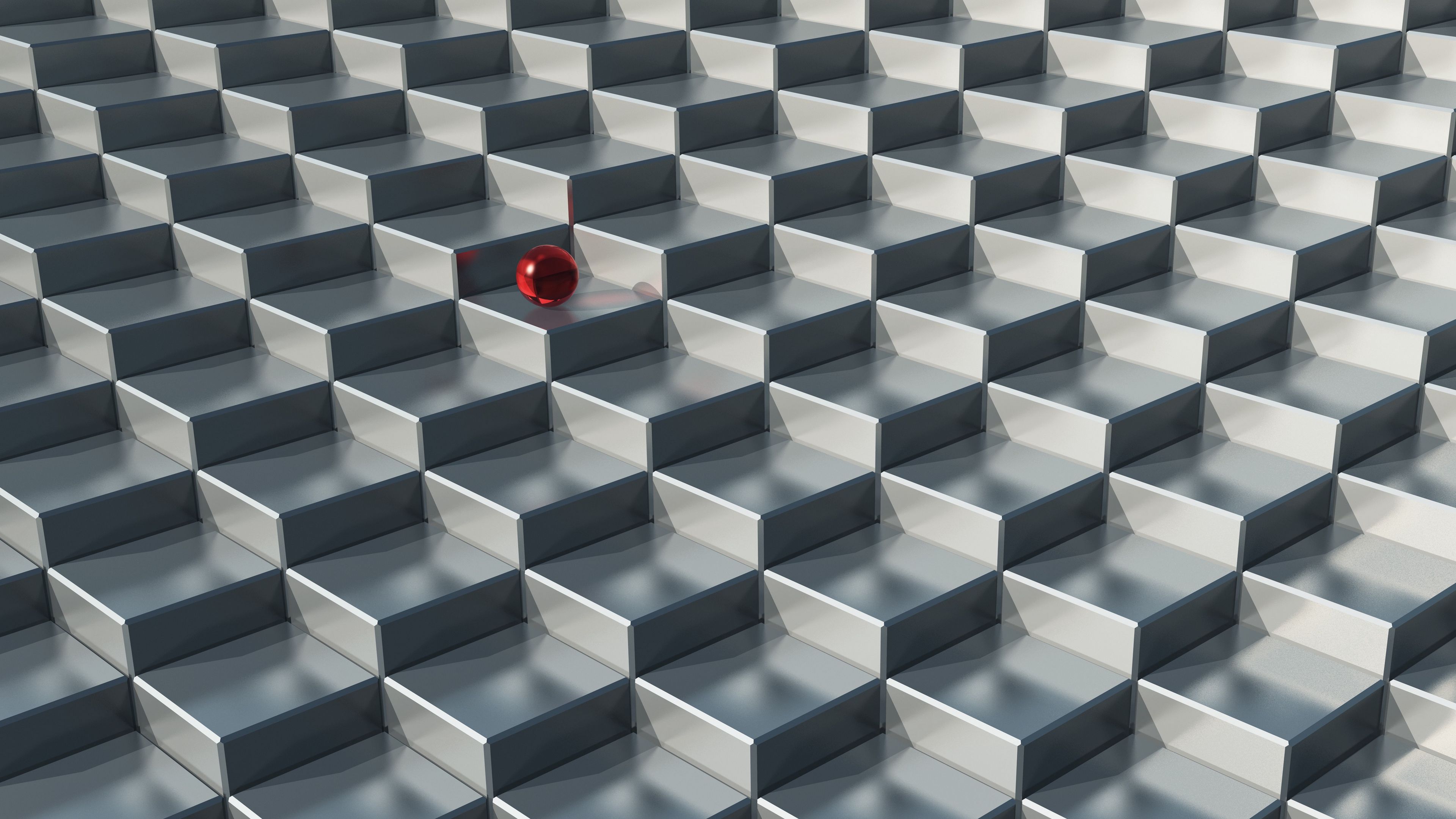 Ball cubes space shapes Wallpaper