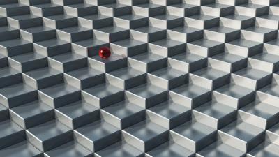 Ball cubes space shapes wallpaper