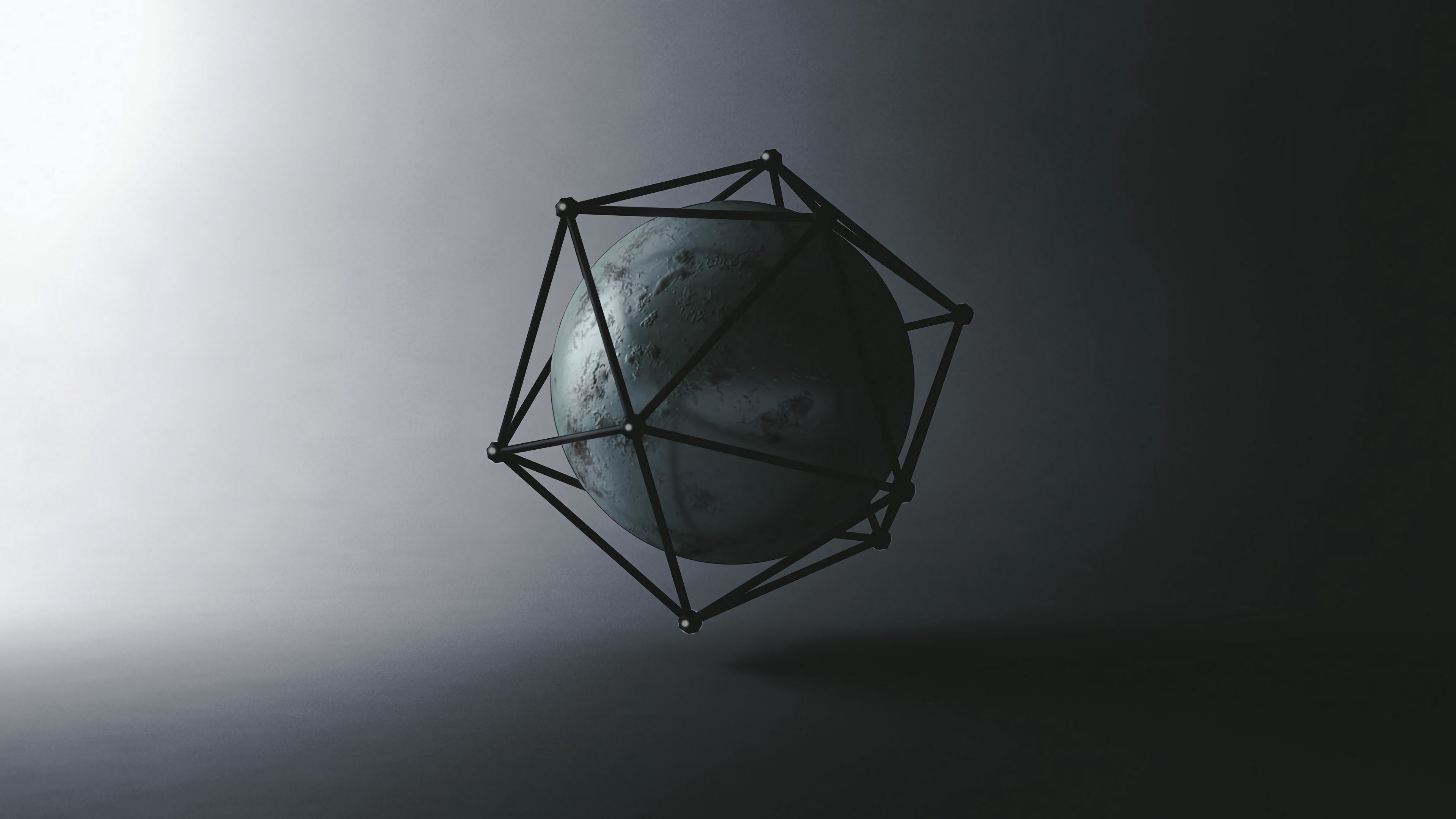 Ball icosahedron shapes Wallpaper