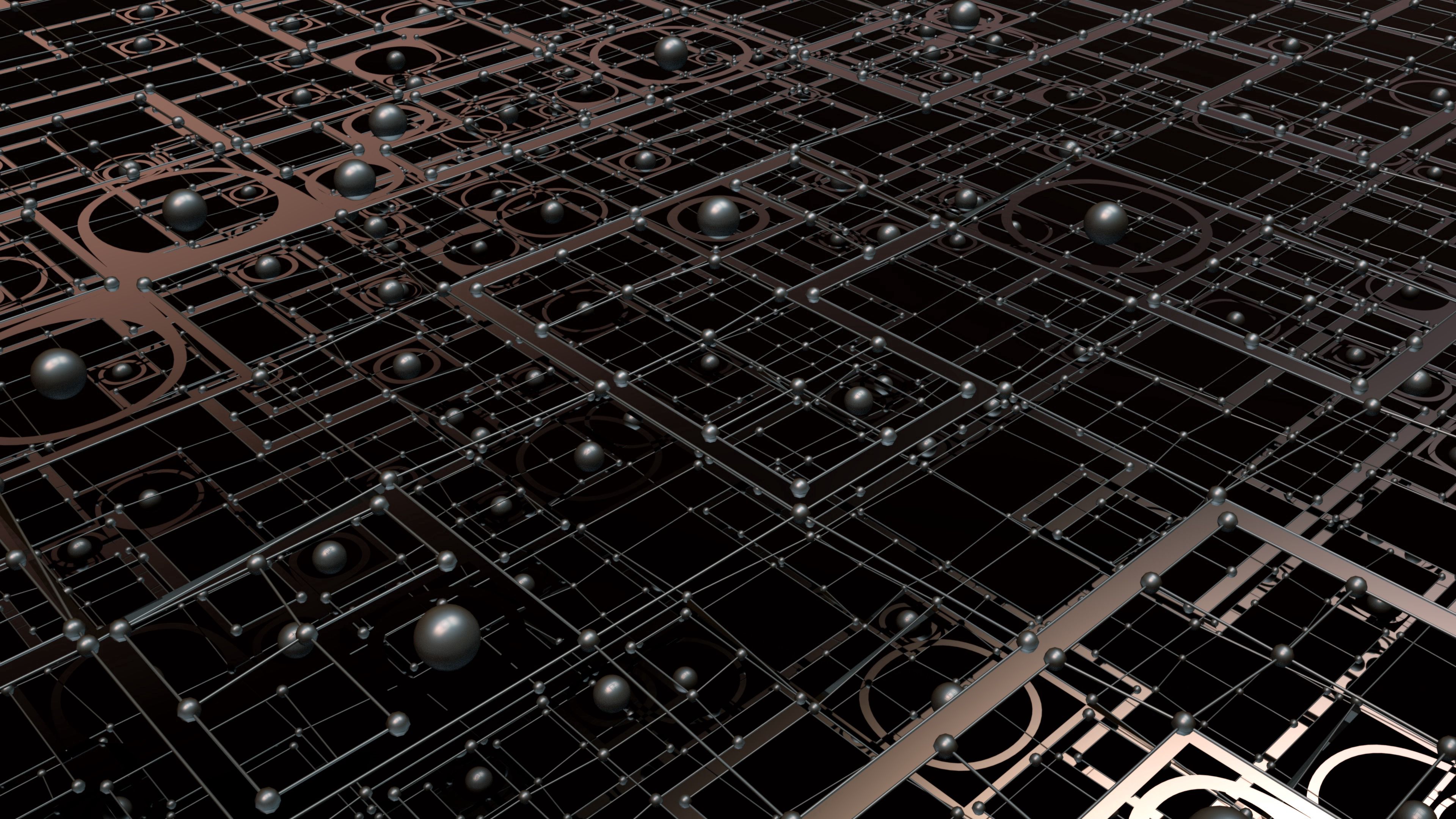 Balls lines tangled Wallpaper