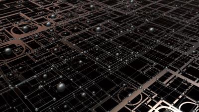 Balls lines tangled wallpaper