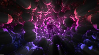 Balls spheres 3d pink wallpaper
