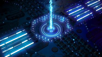 Beam laser glow wallpaper