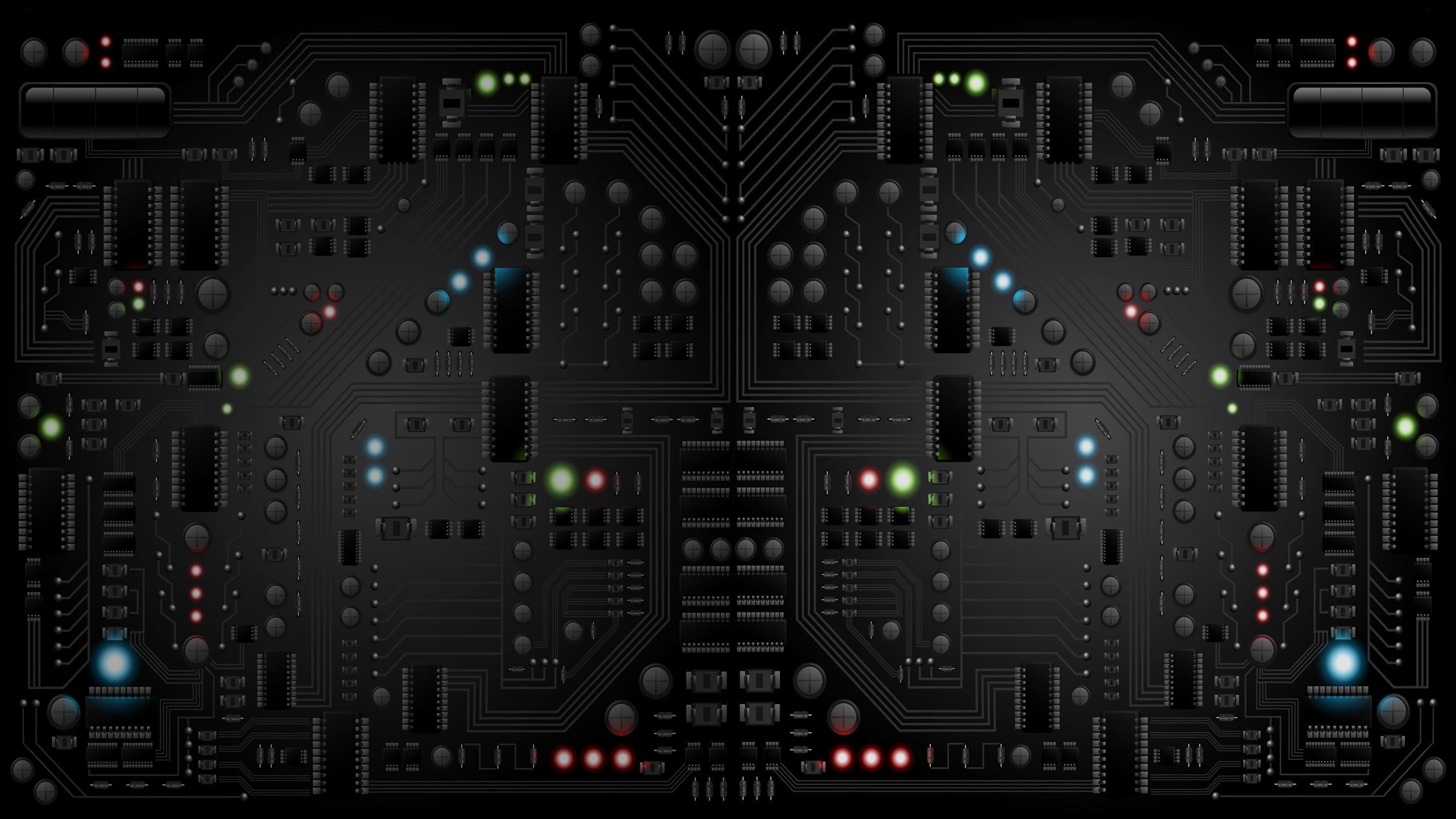 Circuit processor chip 3d Wallpaper
