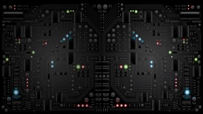 Circuit processor chip 3d wallpaper