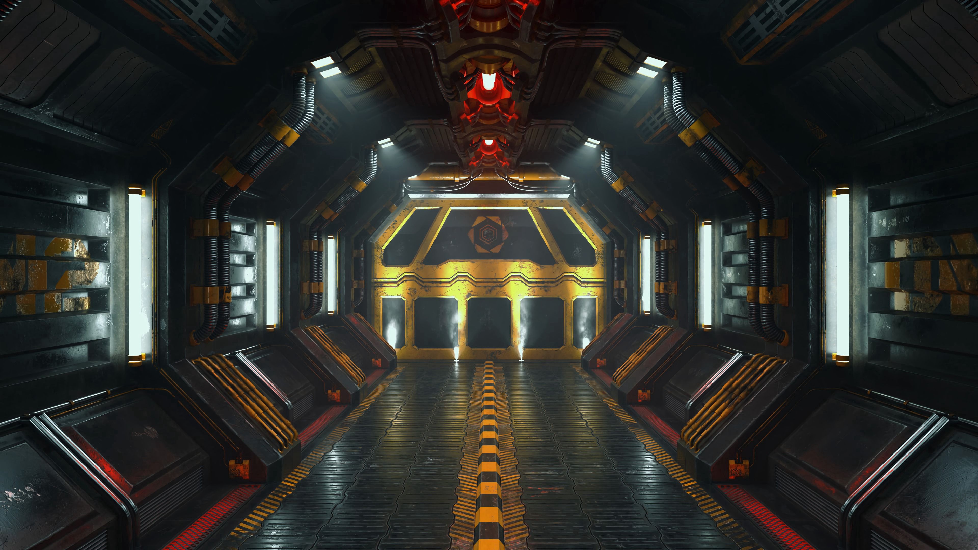 Corridor scifi 3d Wallpaper