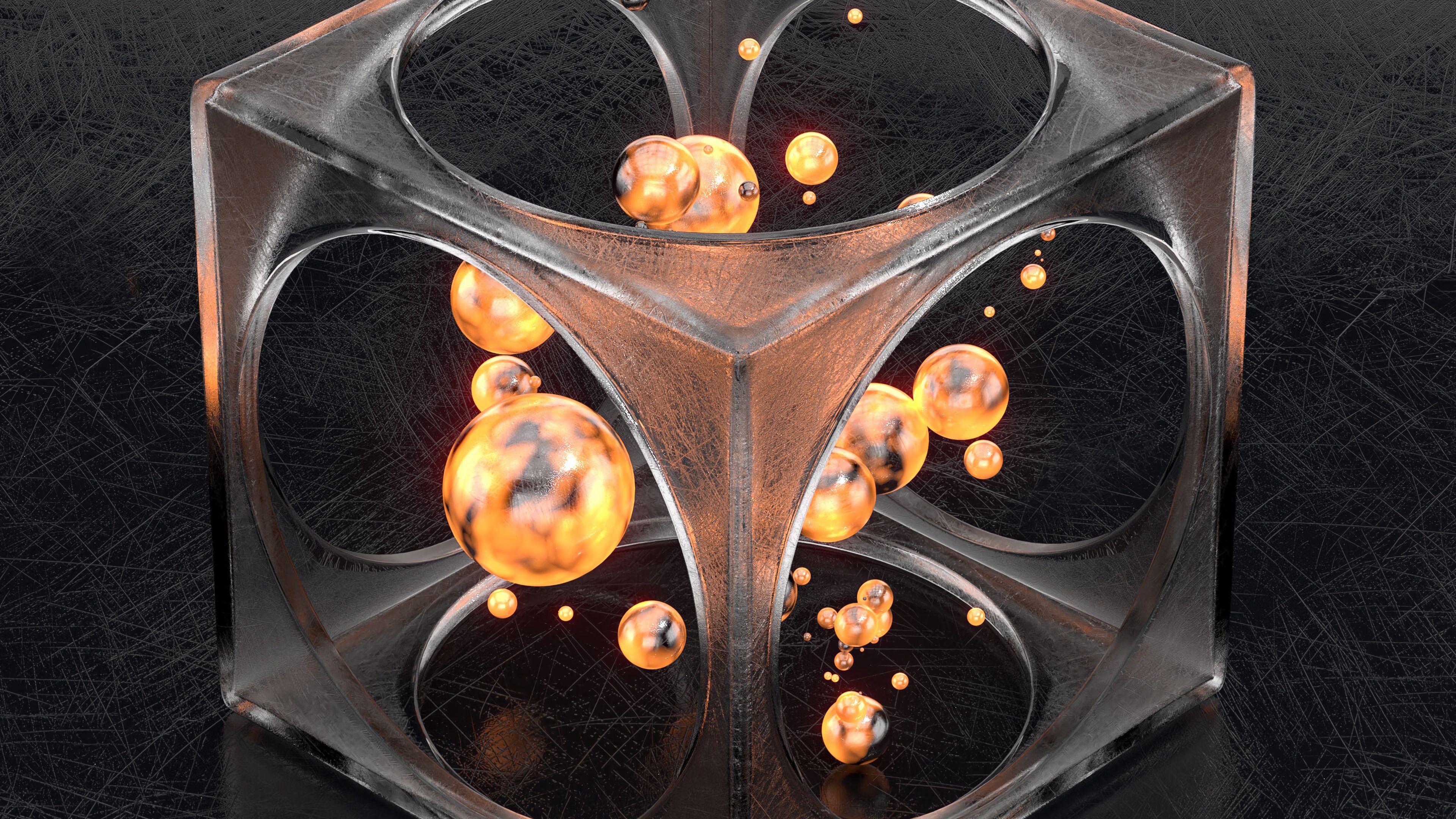 Cube balls shapes Wallpaper