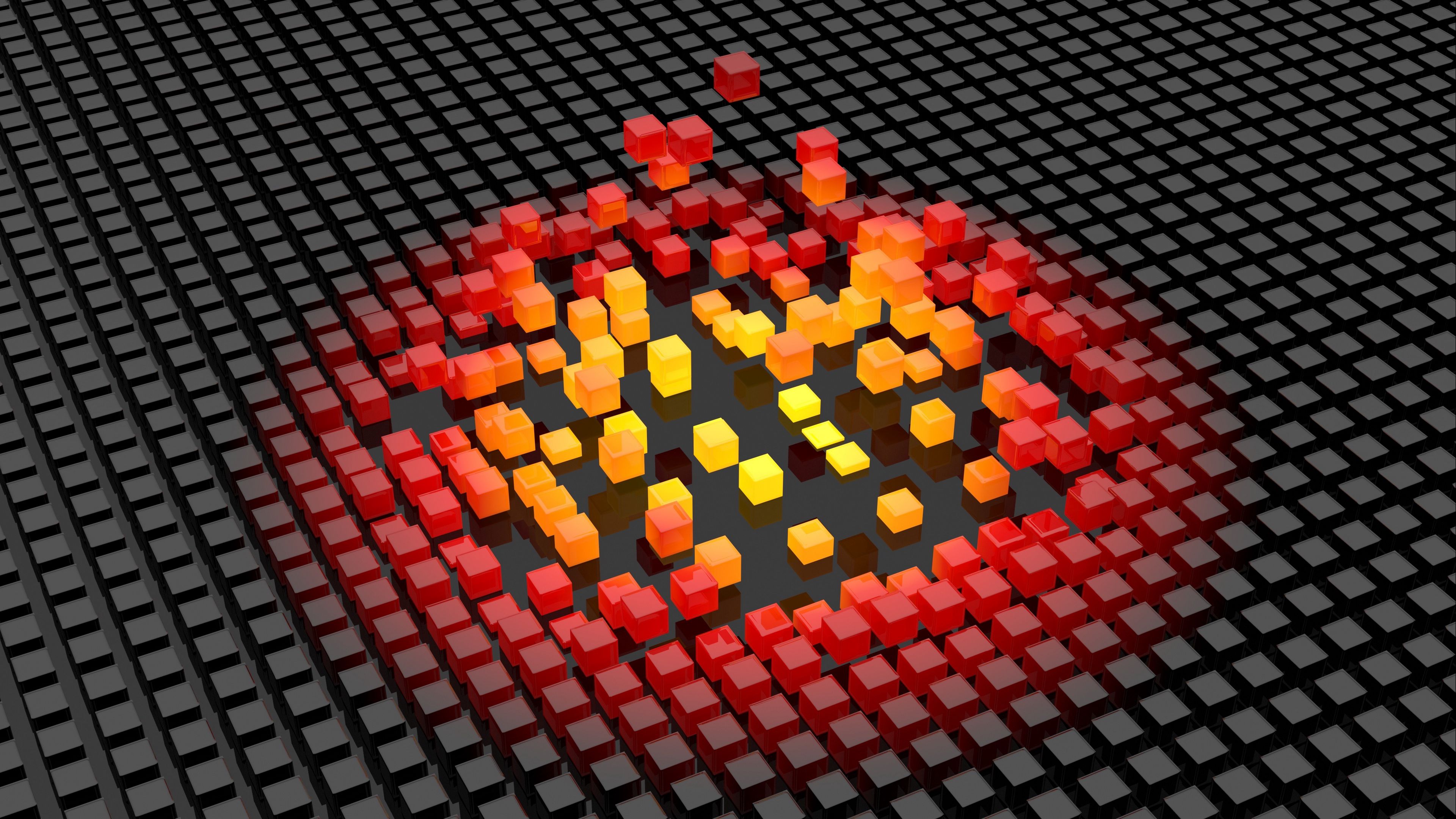 Cubes shapes space Wallpaper