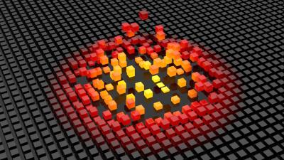 Cubes shapes space wallpaper