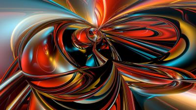 Fractal 3d colorful wallpaper
