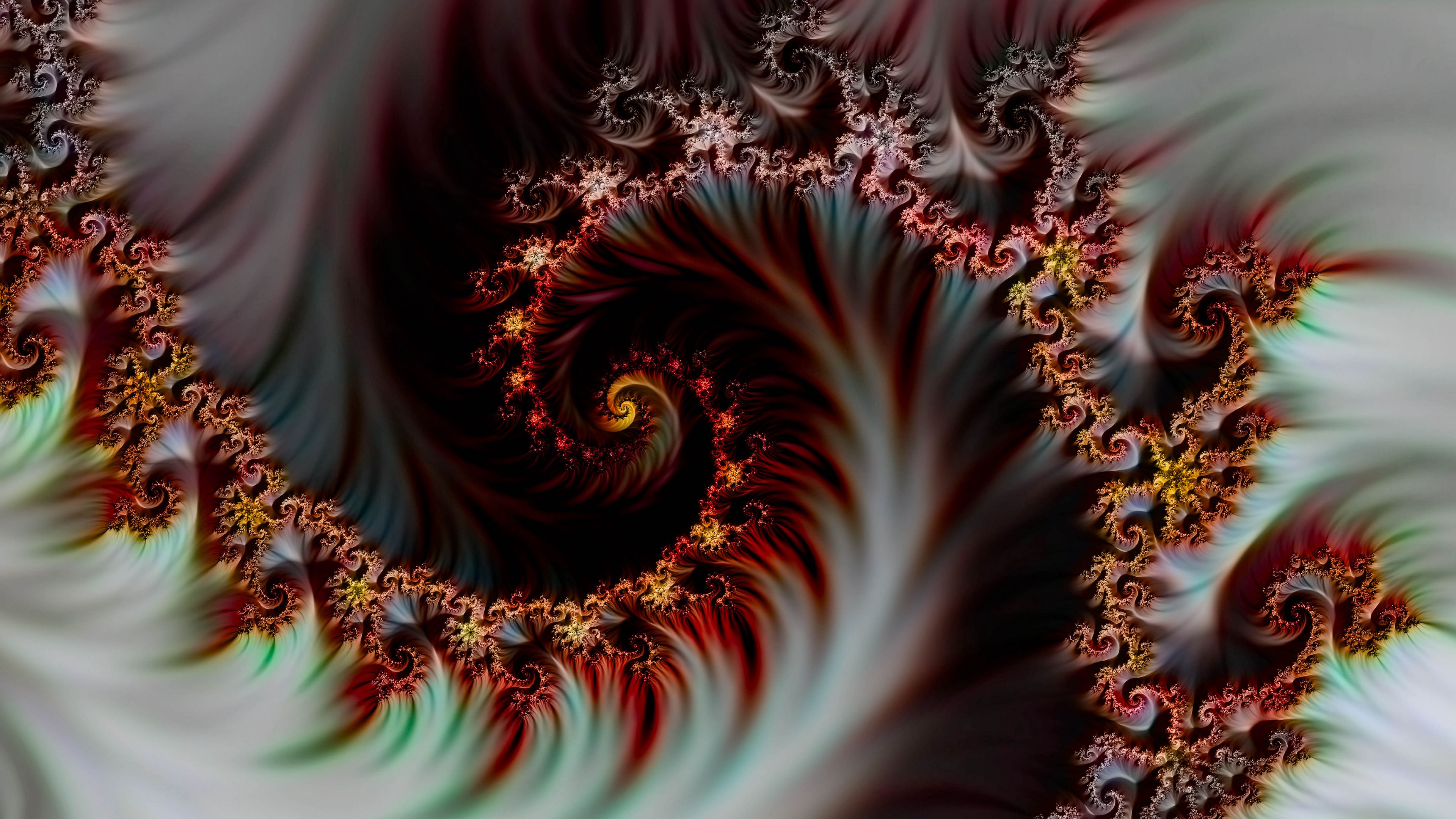 Fractal spiral digital art Wallpaper