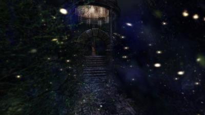 Gazebo arch glare wallpaper