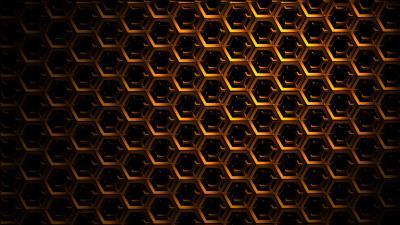 Hexagons mesh dark wallpaper