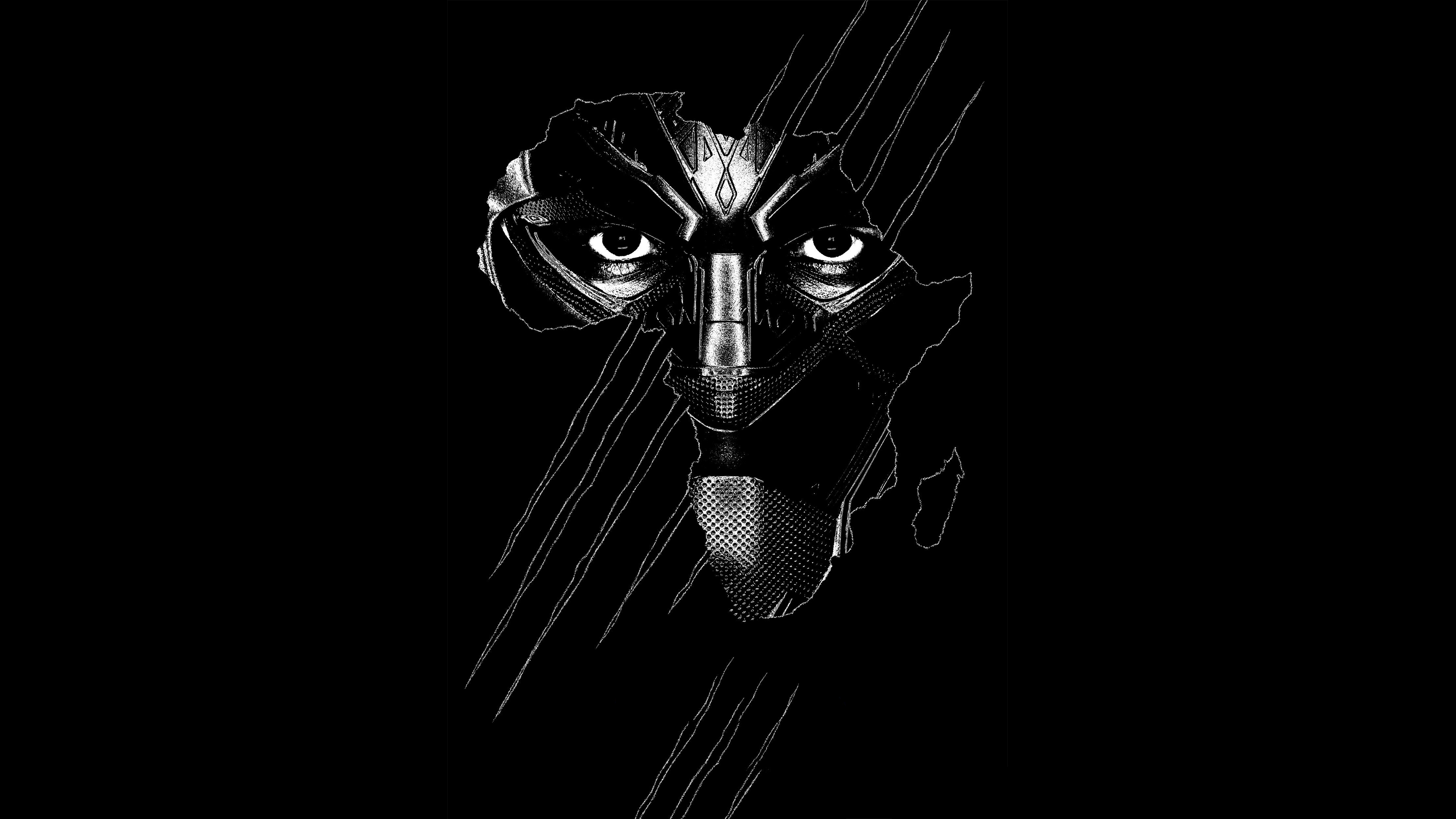 black panther real 3d poster 2i Wallpaper