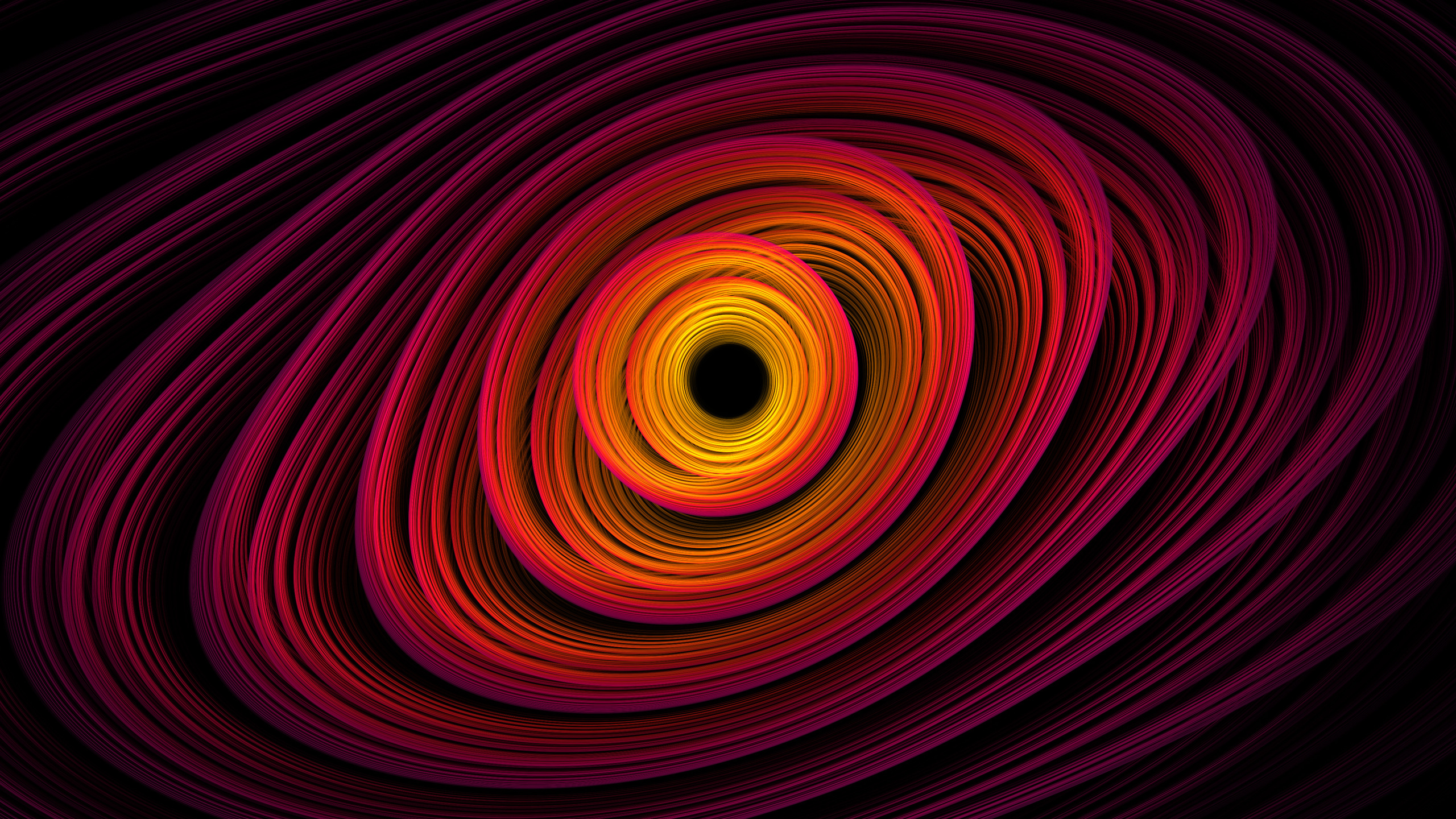 Abstract circle fractal 4k vj 2560x1440 Wallpaper
