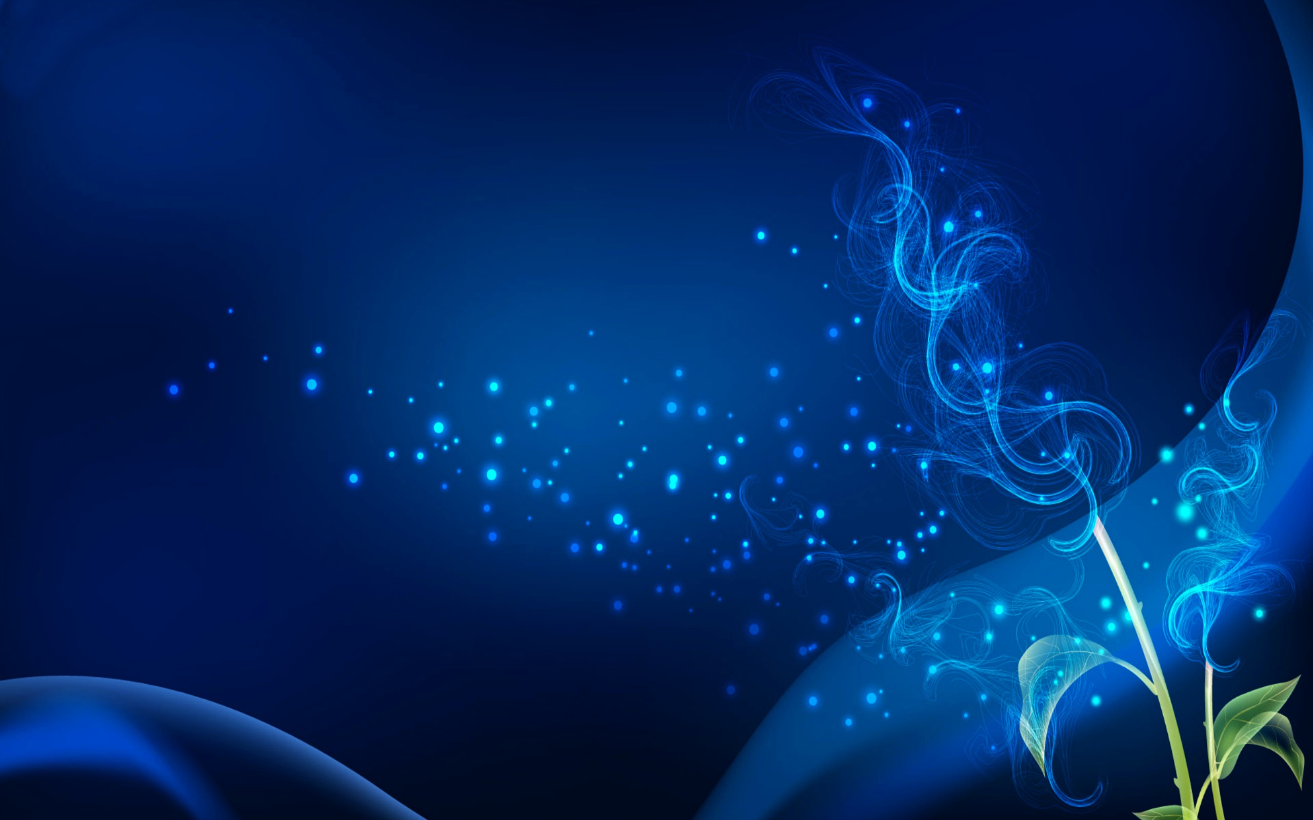 Blue Abstract Background 2k Wallpaper