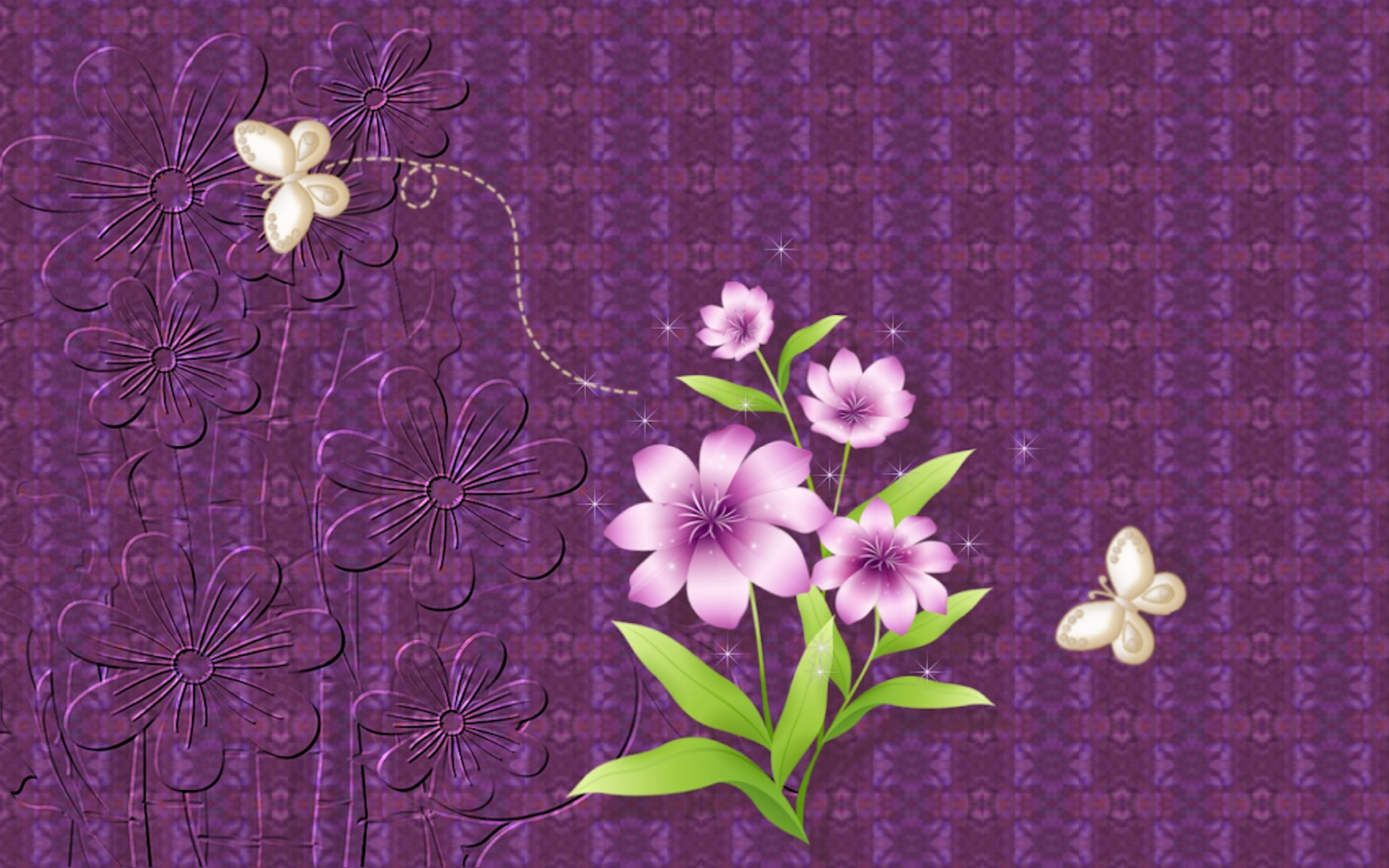 Playing With Purple Abstract Wallpaper 2k Wallpaper