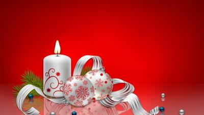 christmas new year candle red abstract hd wallpaper 2k wallpaper