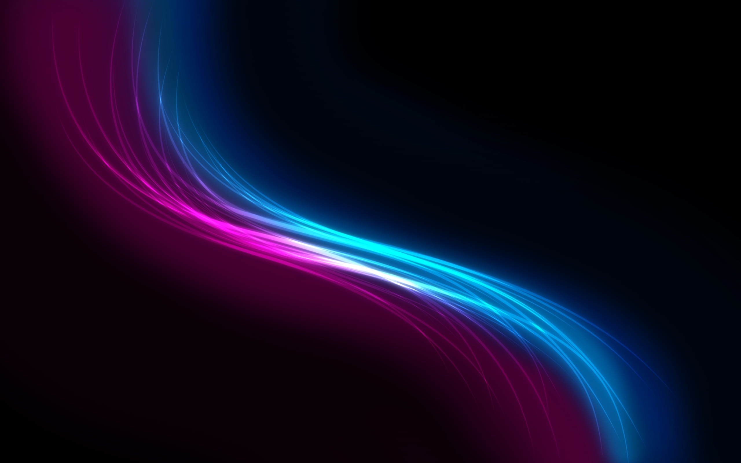 ciluet black pink and blue light abstract 2k Wallpaper