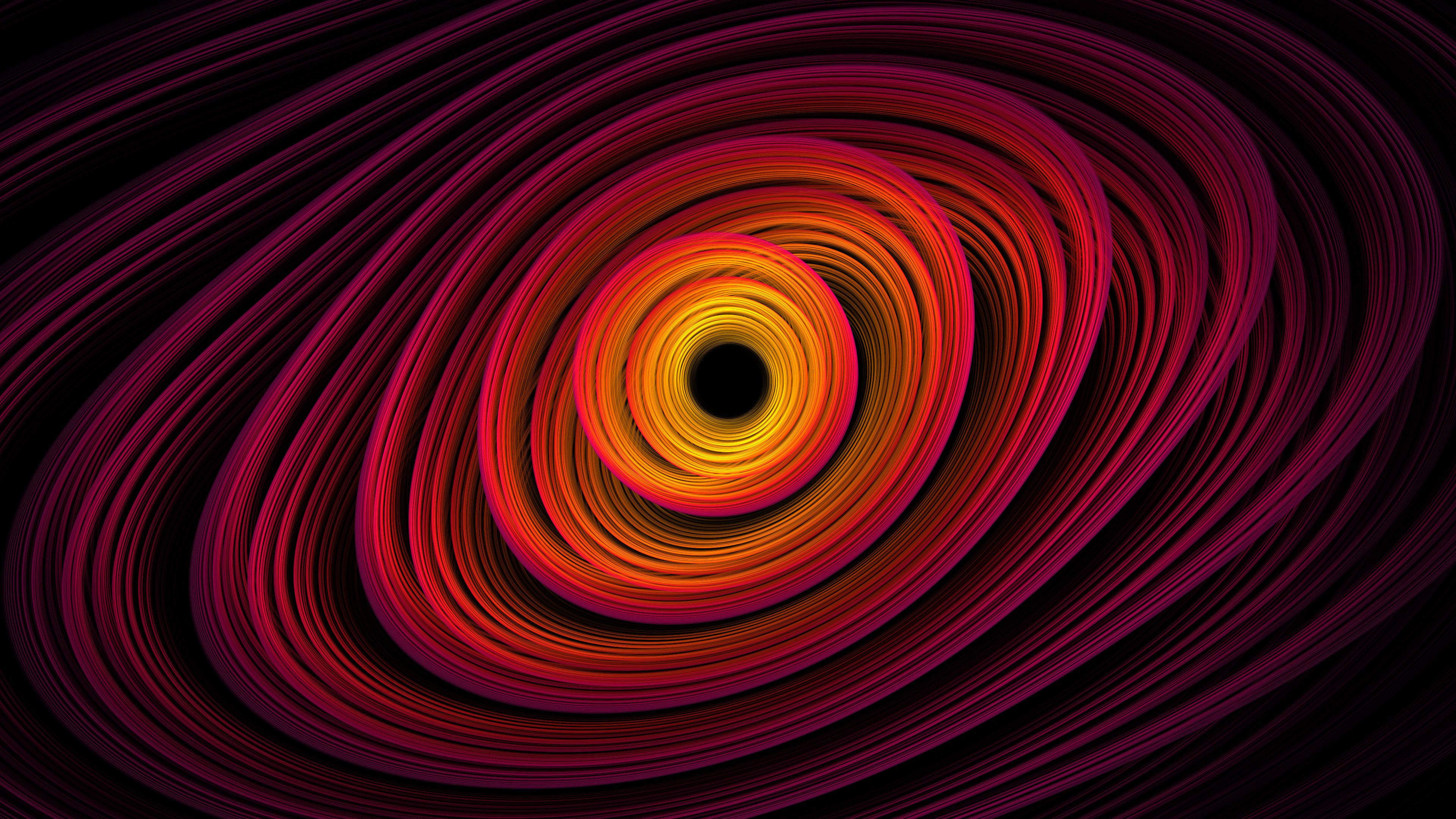 Abstract circle fractal 4k vj Wallpaper