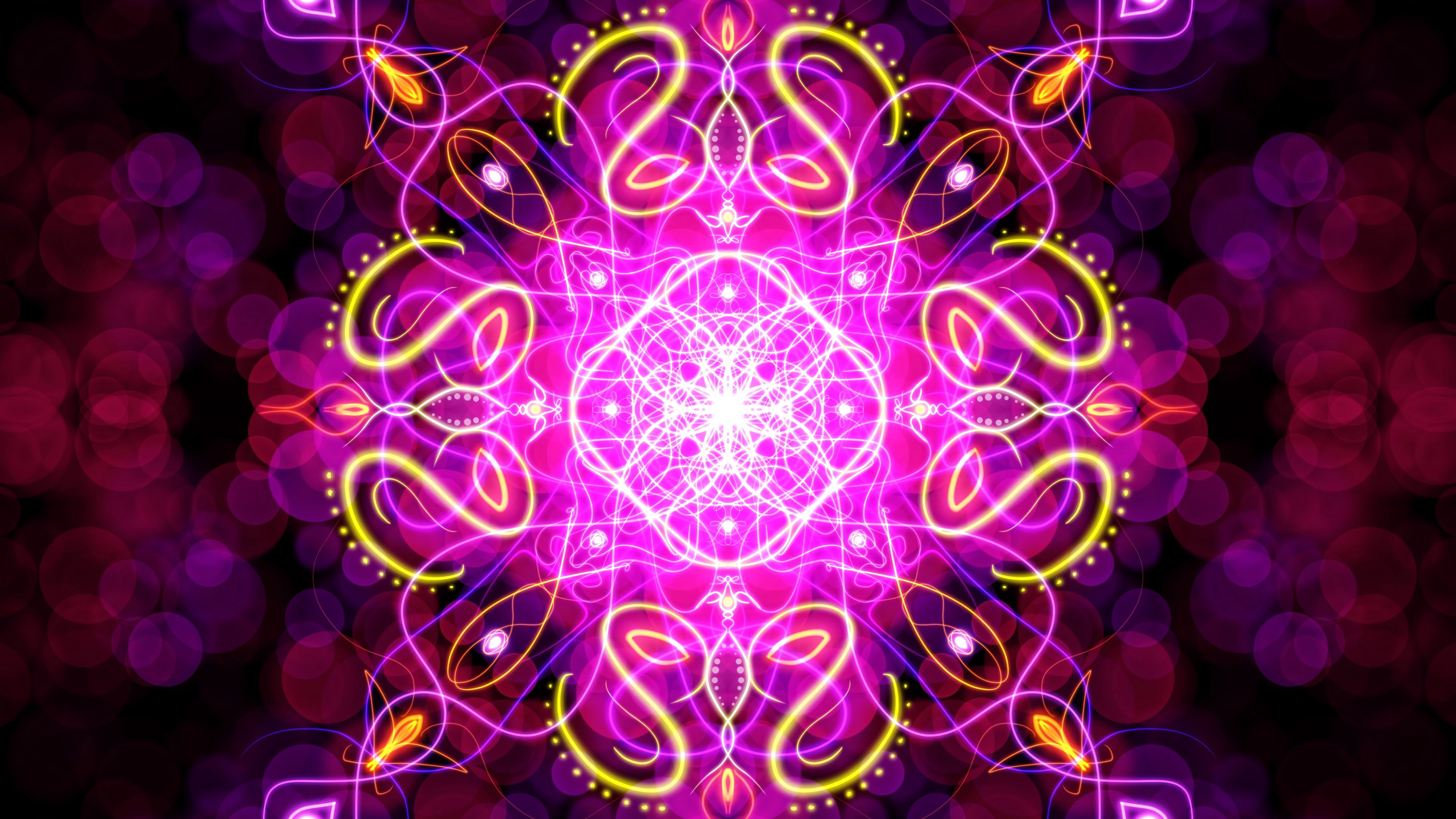 Abstraction lines tangled Wallpaper