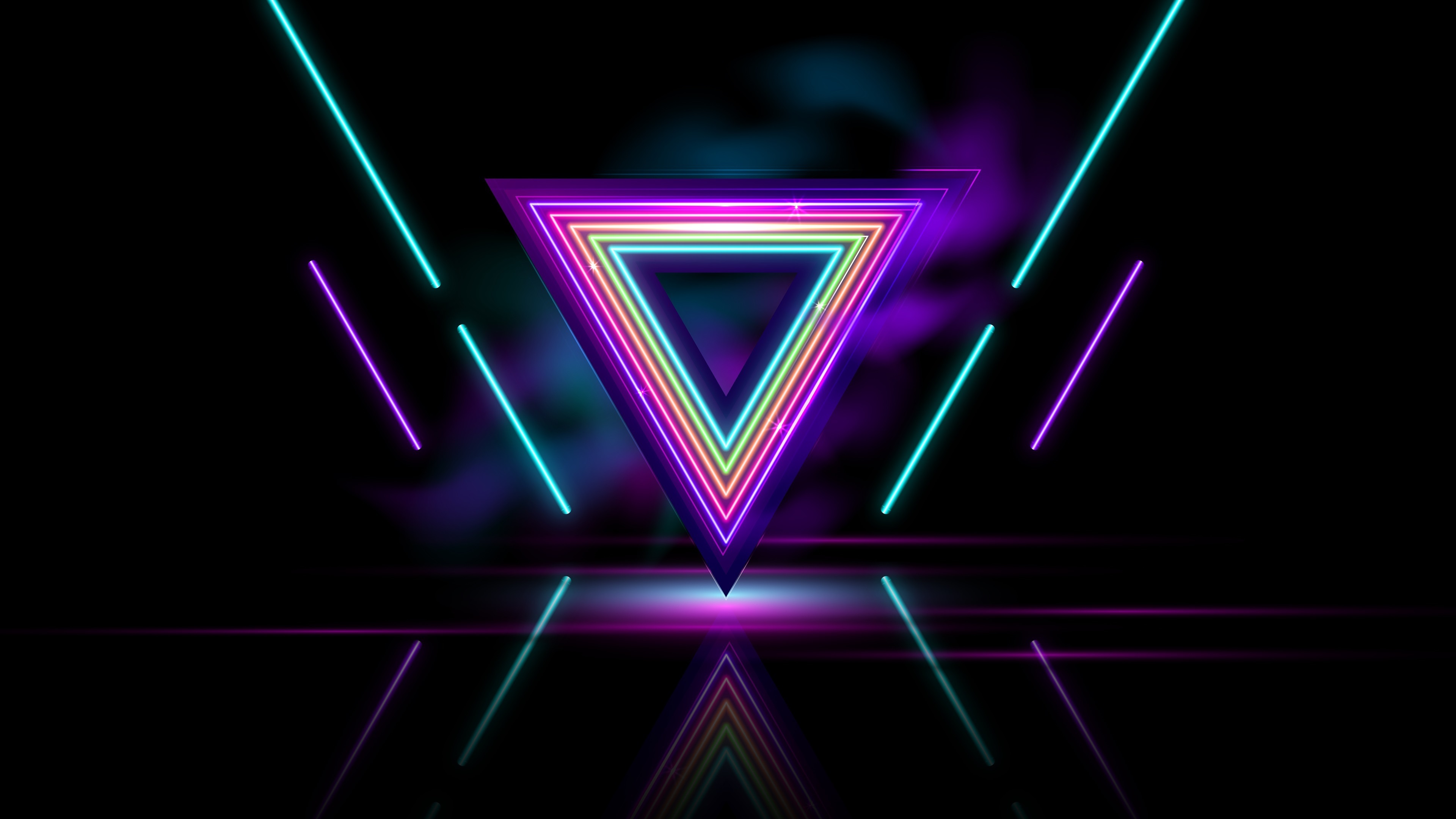 Abstract Triangle 3D Wallpaper