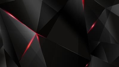 Black Shapes And Red Light HD wallpaper