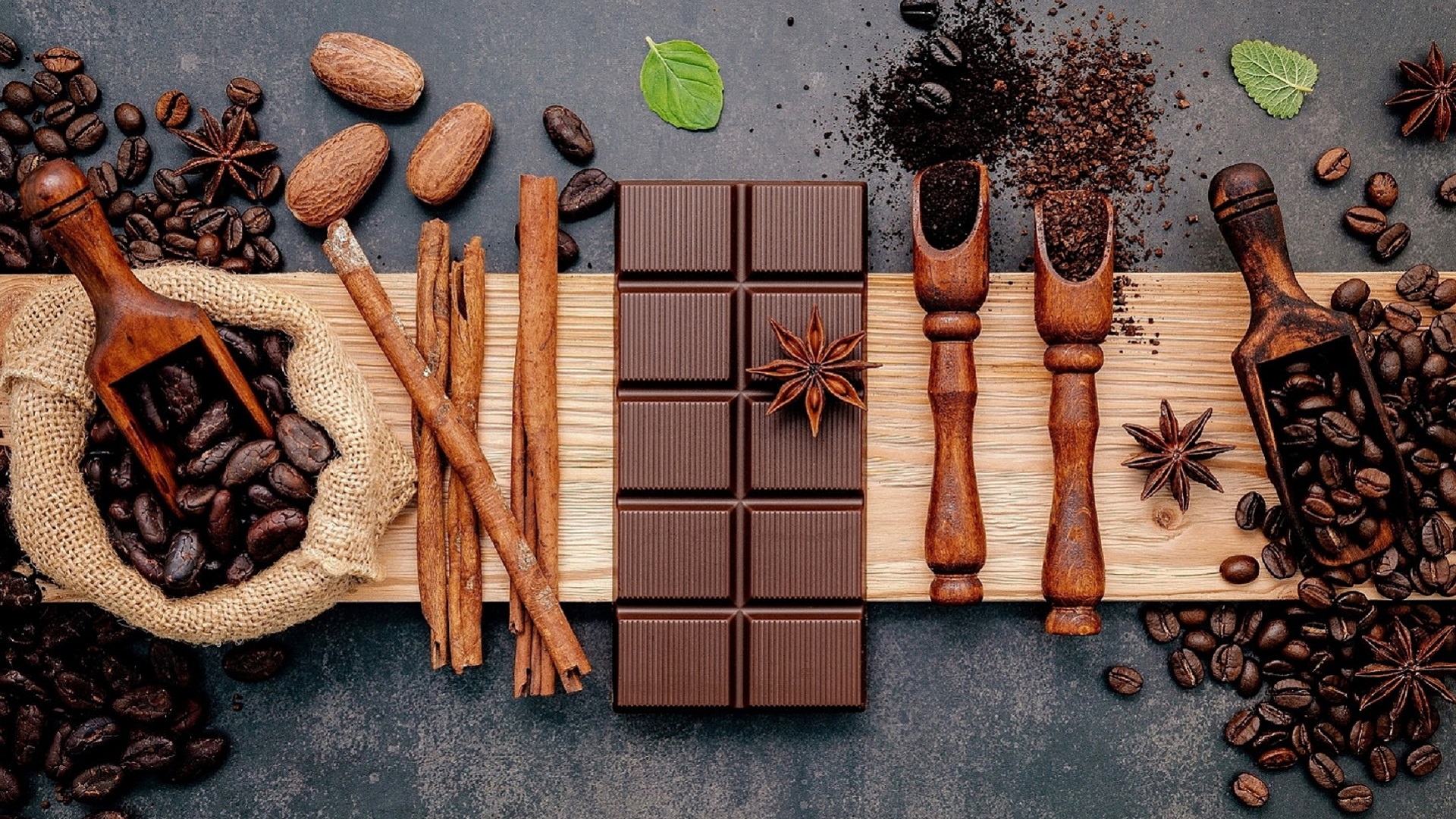 Beans Brown Chocolate Wallpaper