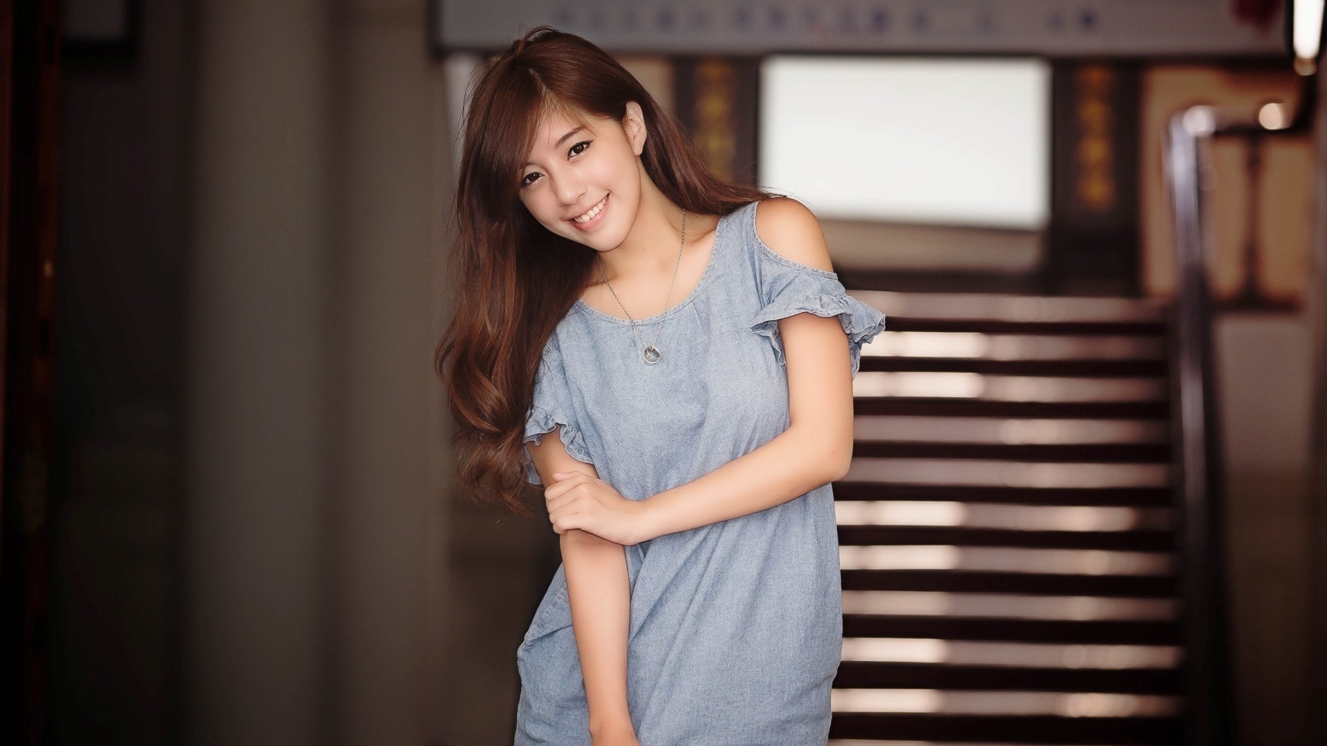 Beauty Smile Female Asian Wallpaper