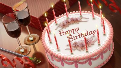 Happy Birthday Cake Candle HD wallpaper