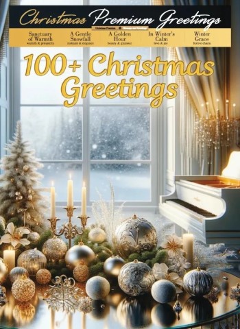 100+ Christmas Greetings Magazine - December 2025 cover