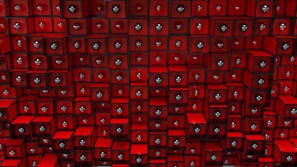 Structure Cubes Red wallpaper