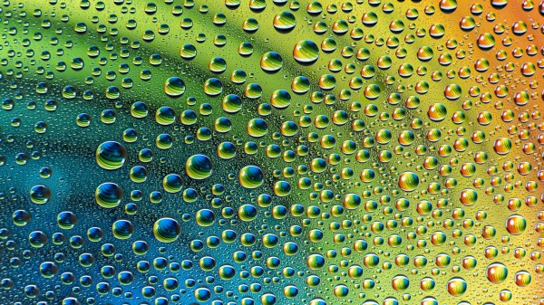 Drops Gradient Macro wallpaper