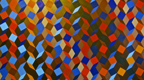 Figures Volume Pattern Wallpaper