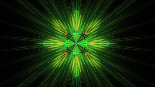 Fractal Abstraction Glow Wallpaper