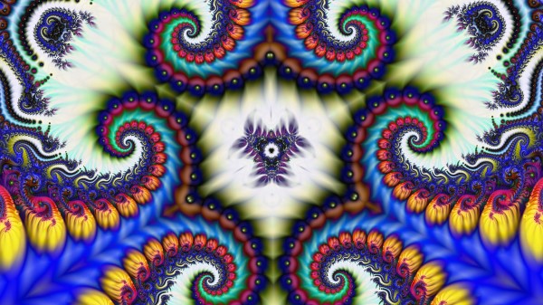 Fractal Kaleidoscope Colorful Wallpaper