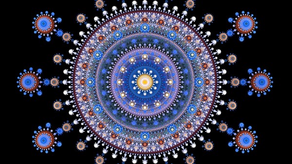 Fractal Pattern Mandala Wallpaper