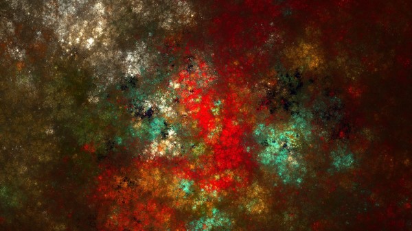 Fractal Spots Colorful Wallpaper